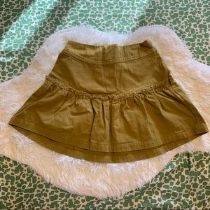 Free People Green Fairy Lace Back Skirt